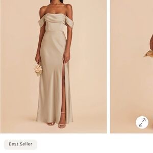 Birdy Grey Bridesmaid dress - Neutral Champagne - missing sleeves!